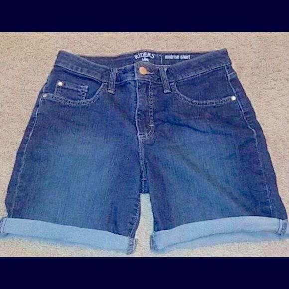 🛍Lee Riders Midrise  Denim Short cannon Blue Size : 20 - Picture 1 of 9